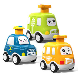 儿童按压式小汽车男女孩1一2岁3惯性回力车婴儿6个月宝宝益智玩具