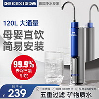 DEKEXI 德克西 净水器家用直饮 自来水过滤器前置过滤器