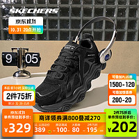 斯凯奇啵啵熊丨Skechers夏季男款休闲软底运动鞋复古增高老爹鞋舒适耐磨