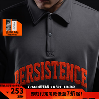 Monster Guardians运动卫衣男 宽松版型秋冬加绒复古潮流POLO领连帽卫衣 Aerolite Ash   陨石灰卫衣 M