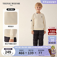 Teenie Weenie Kids小熊童装男女童简约圆领套头卫衣 象牙白 160cm