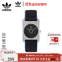 ADIDAS阿迪达斯手表STREET系列男女士腕表石英手表女 银黑AOST22534（31mm）