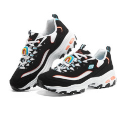 SKECHERS 斯凯奇 熊猫鞋女2023年植绒小白鞋运动休闲896140