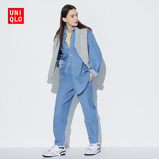 优衣库 女装 牛仔针织窄口裤(水洗产品) 465788 UNIQLO