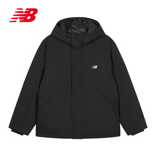 new balance NB23男款冬季潮流百搭保暖连帽鸭绒羽绒服 BK AMJ33322