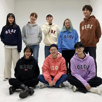 秋冬连帽AXC OIOI卫衣女刺绣毛巾绣潮纯棉宽松bf装东大门