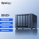  Synology 群晖 DS423+ 4盘位 NAS网络存储 （Intel四核 、无内置硬盘）　