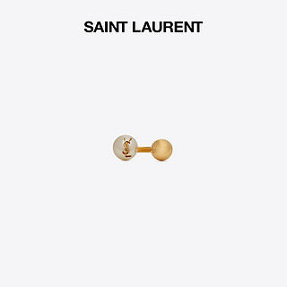 YSL/圣罗兰 女士YSL仿珍珠球形金属戒指