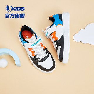 QIAODAN 乔丹 中国乔丹男童板鞋低帮防滑软底小白鞋休闲儿童运动鞋
