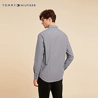 TOMMY HILFIGER Tommy 男装商务通勤微弹修身衬衫外套01120/02724