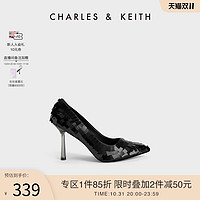 CHARLES & KEITH CHARLES&KEITH;秋季女鞋CK1-60280358亮片尖头细高跟鞋单鞋婚鞋女