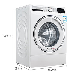 BOSCH 博世 6系 12/8公斤 带烘干 滚筒洗衣机 WSD374A00W（白色）