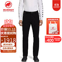 猛犸象（MAMMUT）Yadkin 2.0男士软壳长裤 户外登山裤 0001黑色 XL