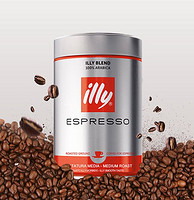 illy 意利 意大利进口illy意利中度烘培咖啡豆浓缩咖啡250g罐装烘焙