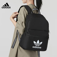 adidas 阿迪达斯 双肩包男士背包休闲运动包书包男女训练包电脑包 黑色