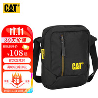 卡特彼勒CAT卡特单肩小跨包户外10英寸Pad平板包背部口袋潮通勤男沥青灰83614