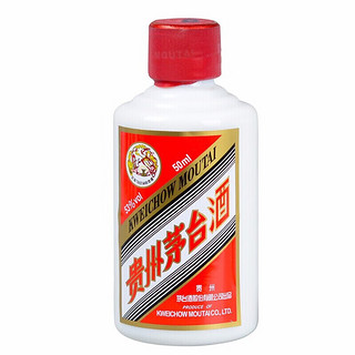 MOUTAI 茅台 贵州茅台酒 53度飞天茅台  白条礼盒装酱香白酒 50ml*5瓶/盒