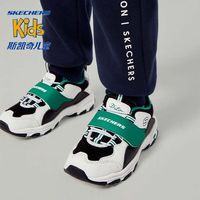 SKECHERS 斯凯奇 休闲老爹鞋女熊猫鞋春秋婴儿运动学步鞋护脚小童鞋子 405212N-BKGR