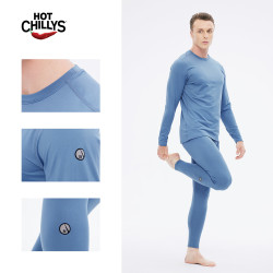 HOT CHILLYS HOTCHILLYS红辣椒男女8K磨毛弹力排汗速干滑雪运动功能内衣套装