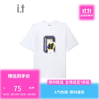 :CHOCOOLATE it 款宽松短袖T恤季潮流休闲半袖 WHX/白色 M