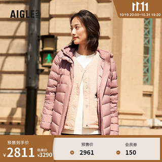 AIGLE【11.11】AIGLE艾高WR防泼水户外保暖羽绒服女士 干枯玫瑰 AR444 38