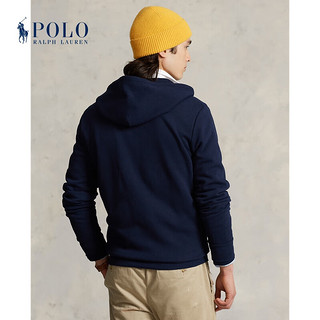 Polo Ralph Lauren 拉夫劳伦 【11.11】男女同款 经典款徽标起绒布连帽衫 410-海军蓝 XL