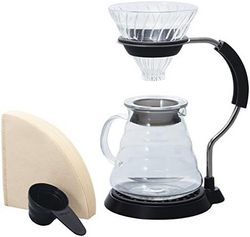 HARIO VAS-8006-G V60 Arm Stand with Glass Dripper Set, V60手冲套装