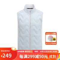 macondo 马孔多 跑步防泼水羽绒马甲 户外马拉松抗UV抗静电运动无袖上衣 吸湿排汗 男款-燕麦灰 M