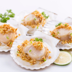 zoneco獐子岛冷冻蒜蓉粉丝扇贝600g18只