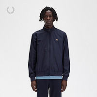 FRED PERRY 男士休闲夹克2023冬季新款麦穗刺绣立领拉链外套J2660