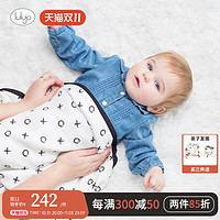 Lulujo Baby Lulujo包裹被婴儿童纱布春夏秋新生宝宝包被空调毯浴巾盖毯防踢被
