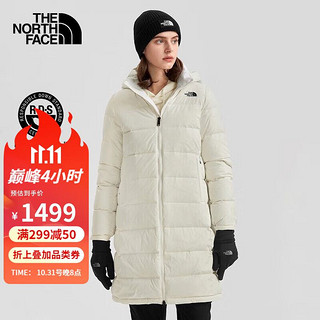 北面 22秋冬新款TheNorthFace北面羽绒服女户外中长款550蓬保暖鹅绒填充羽绒夹克4U7U N3N L