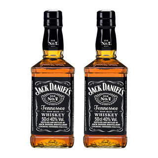 杰克丹尼 Jack Daniels）田纳西州威士忌500ml*2 美国威士忌 原装进口洋酒