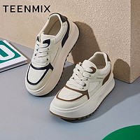 TEENMIX 天美意 2023春新款商场同款厚底小白鞋女休闲鞋BF461AM3