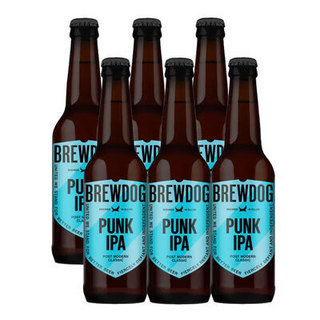 每天认识一款酒、会员专享：BREWDOG 酿酒狗 朋克IPA啤酒 国产版 330ml*6瓶