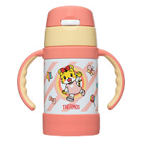 THERMOS 膳魔师 儿童316L保温杯带把手 粉色巧虎