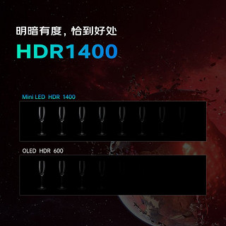 TAIDU 钛度 32英寸miniLED显示器 2K165Hz IPS面板1MSHDR1400 旋转可升降