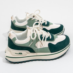 warrior回力运动鞋女鞋2023秋季新款老爹鞋女ins潮超火厚底百搭跑鞋子