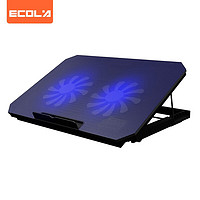 ECOLA 宜客莱 笔记本电脑散热器15.6英寸游戏本散热支架 风速可变 黑色 NBC-906BK