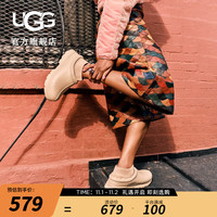 UGG女士休闲舒适平底圆头时尚糖果低筒雨鞋 1125730 SWD 木屑色 37