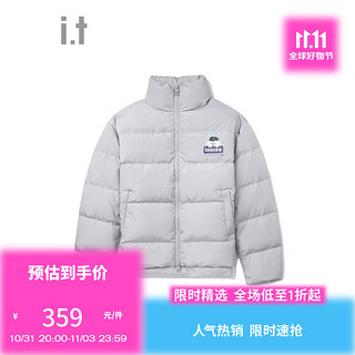 :CHOCOOLATE it 款格纹拉链羽绒服面包服LDNU01L GYL/灰色 M