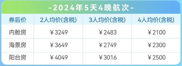 人均2K+起！全年航线任选！13.55万吨！旺季性价比高！爱达魔都号5天/6天日韩航线邮轮 内舱/海景/阳台房