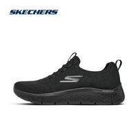 斯凯奇(Skechers)男鞋秋季透气网面运动健步鞋轻弹科技男鞋耐磨轻量缓震运动鞋 BBK全黑色 39.5码