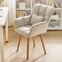 JIAYI 家逸 可旋转电脑椅休闲椅 米白色