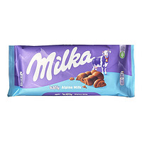 Milka 妙卡 牛奶夹心巧克力 进口气泡牛奶巧克力90g/块