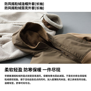 UNIQLO 优衣库 男装/女装 防风摇粒绒茄克外套 450200