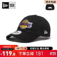 NEW ERA 纽亦华 男女情侣NBA系列弯檐软顶刺绣休闲潮棒球帽