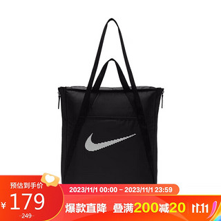 NIKE 耐克 单肩包拎包手提包NIKE休闲包秋DR7217-010黑小码