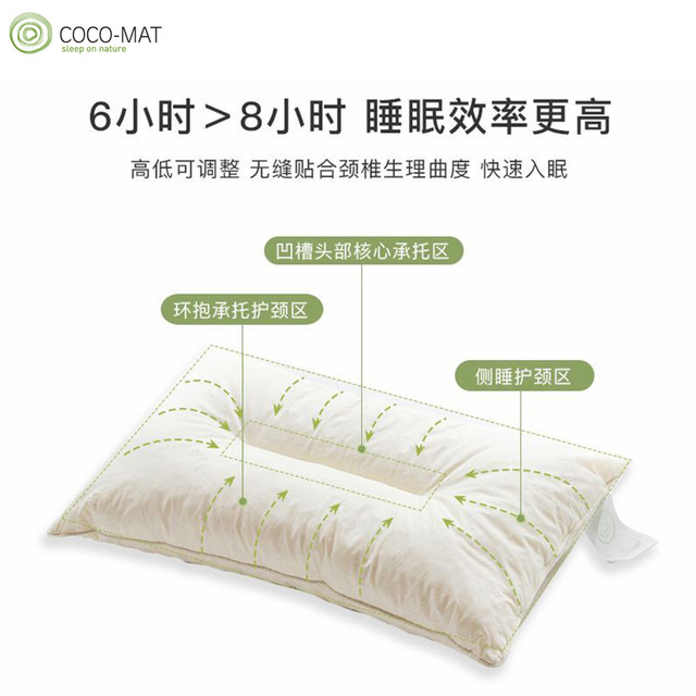 COCO-MAT cocomat 希腊进口乳胶枕护颈枕高低可调成人单人枕天然乳胶枕头N1