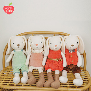 APPLE PARK 美国applepark毛绒玩具兔子公仔女孩睡觉抱枕宝宝安抚玩具兔玩偶